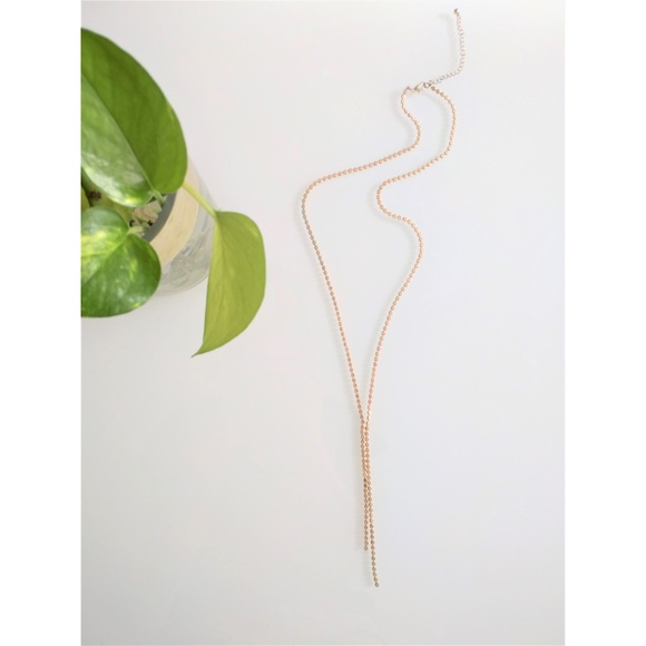 COPY - Long Gold-plated Necklace - Picture 1 of 3